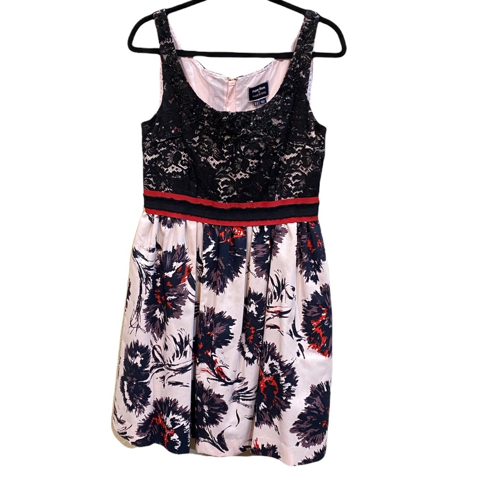 Anthropology Peter Som Made in Kind Brushstrokes Blossoms Dress 10 NWT